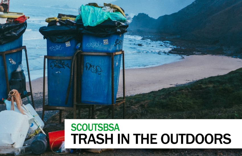 Trash in the outdoors